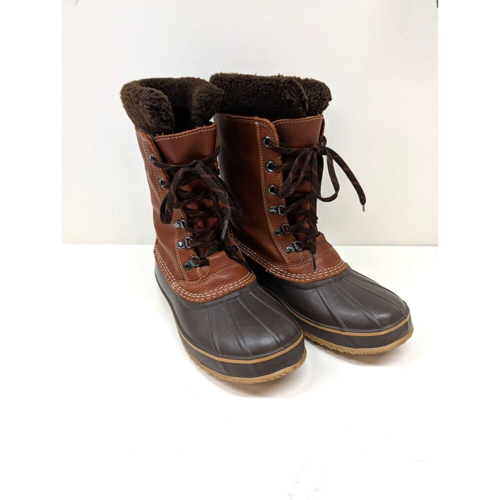 LL Bean Sherpa Lined Insulated Winter Snow Boots, men's 10